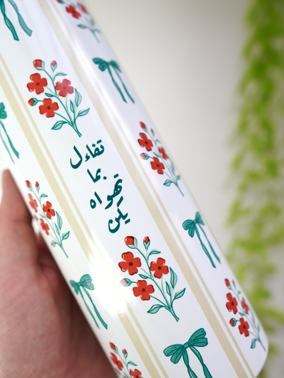 كوب ٦٠٠ مل - ورد أحمر
